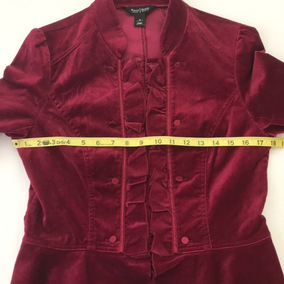 WHITE HOUSE BLACK MARKET VELVET BLAZER - Picture 7 of 8